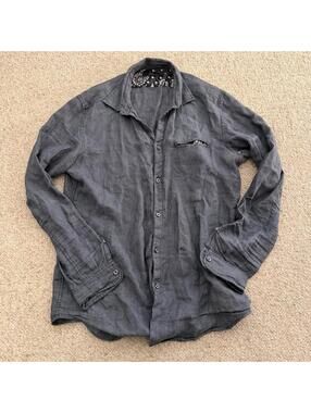 Diesel 100% Linen button down shirt